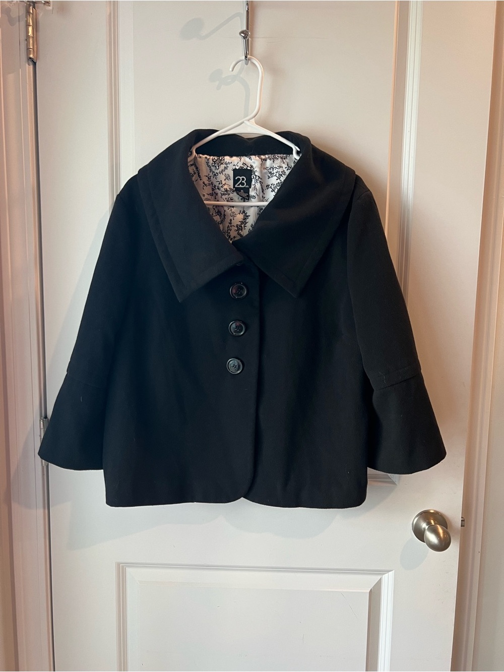 23rd St. Classic Black swing Jacket. XL